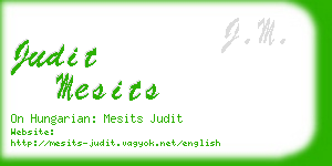 judit mesits business card